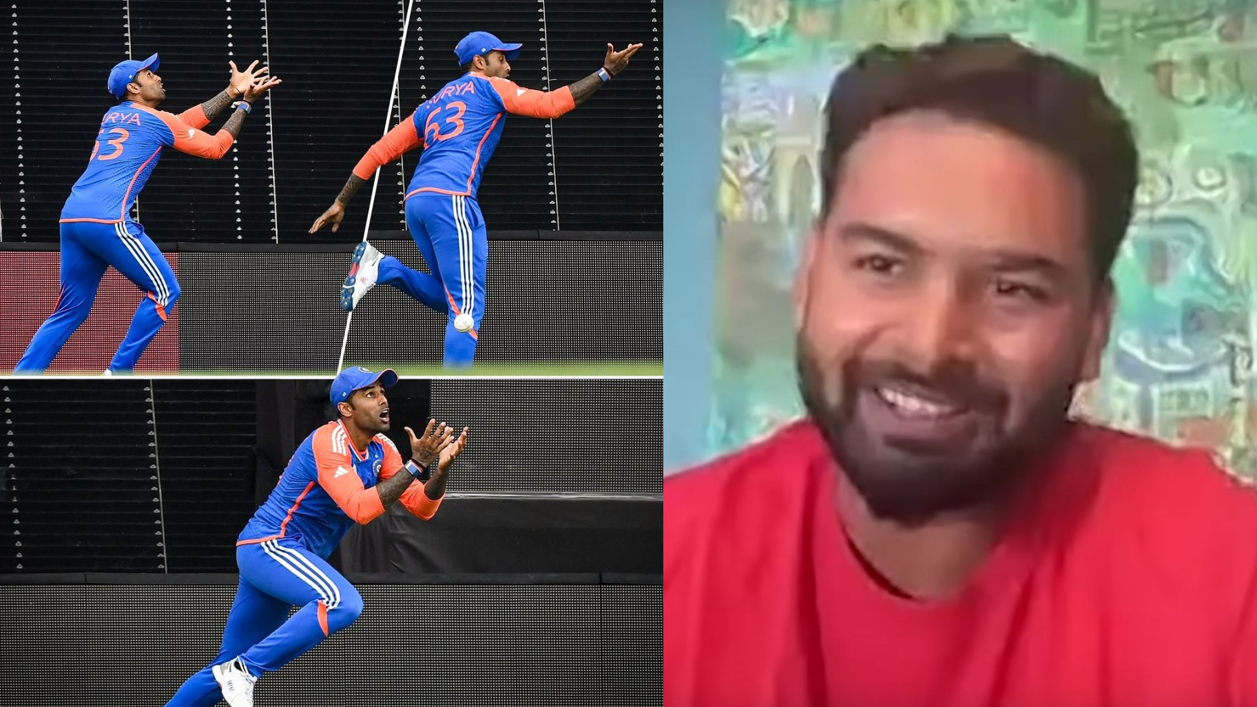 WATCH- ‘Due to Indian fans’ prayers’- Rishabh Pant’s take on Suryakumar Yadav’s catch in T20 World Cup final