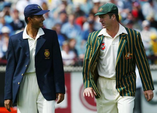 Steve Waugh and Sourav Ganguly walked out for toss at MCG | Getty