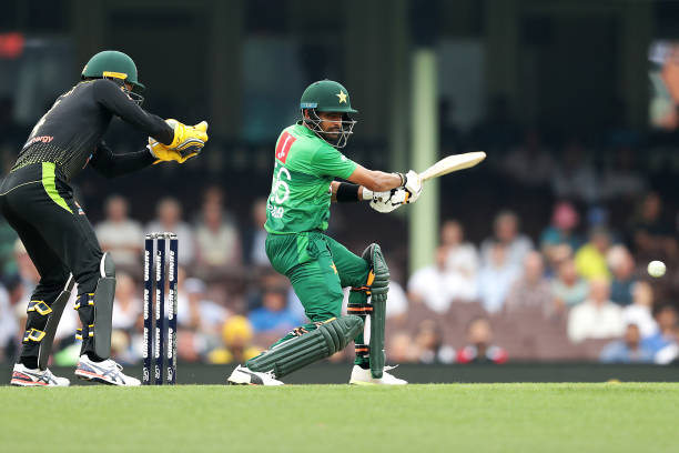 Babar Azam averages 111 with bat against Australia in T20Is. (photo - getty)
