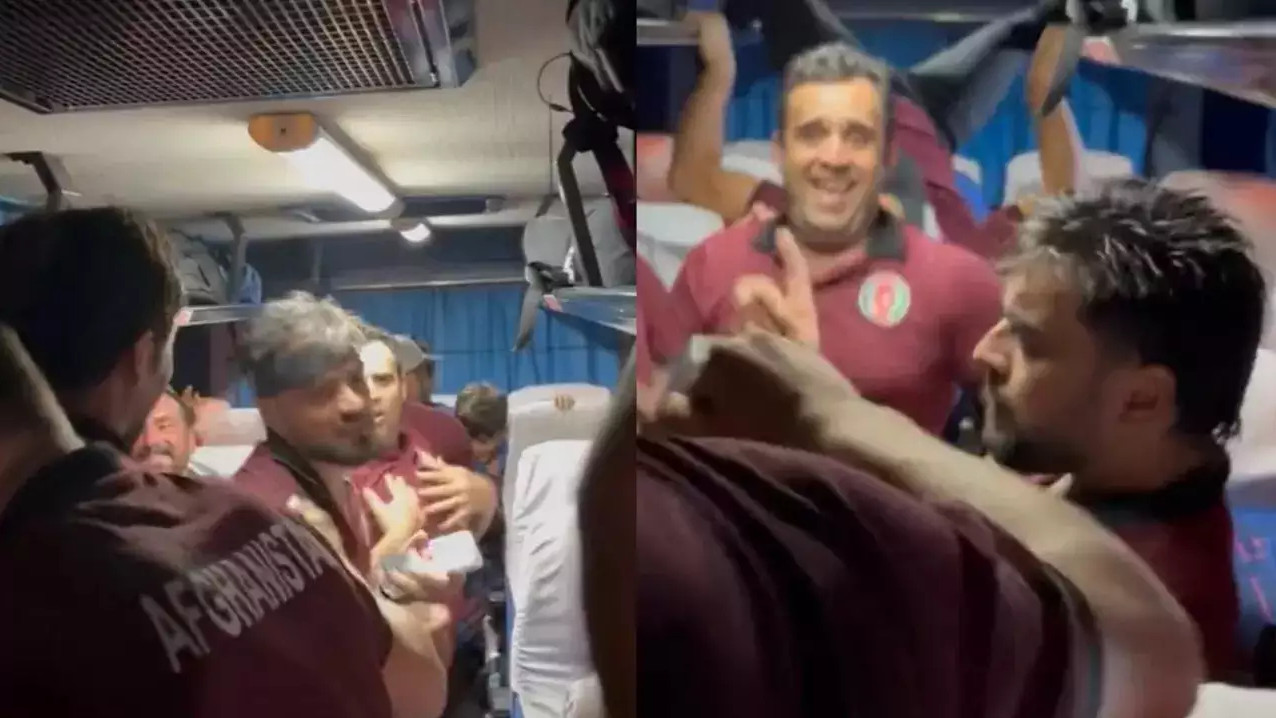 CWC 2023: WATCH- Rashid Khan and Afghanistan players do the ‘Lungi dance’ in team bus after win over Pakistan