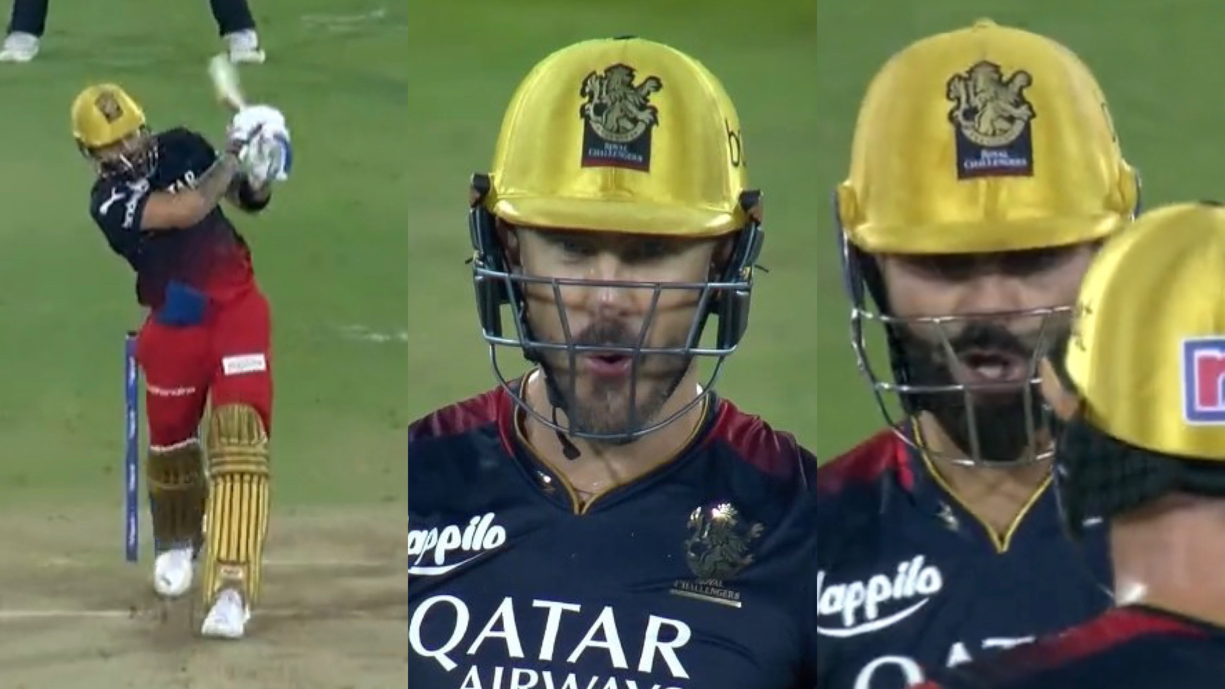 IPL 2023: WATCH - Faf du Plessis' priceless reaction to Virat Kohli's massive 103-metre six