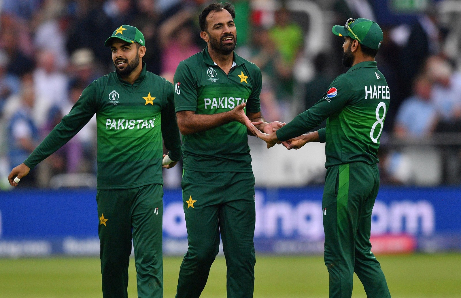 Wahab Riaz and Hafeez are among the COVID-19 positive players | AFP
