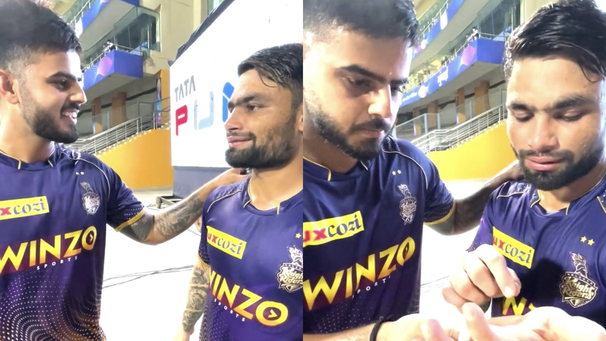 IPL 2022: WATCH - Rinku Singh reveals why he wrote '50' on his palm ahead of RR clash
