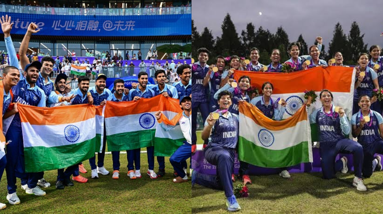 India won the gold medal in both men's and women's cricket event in Asian Games 2023 | Getty