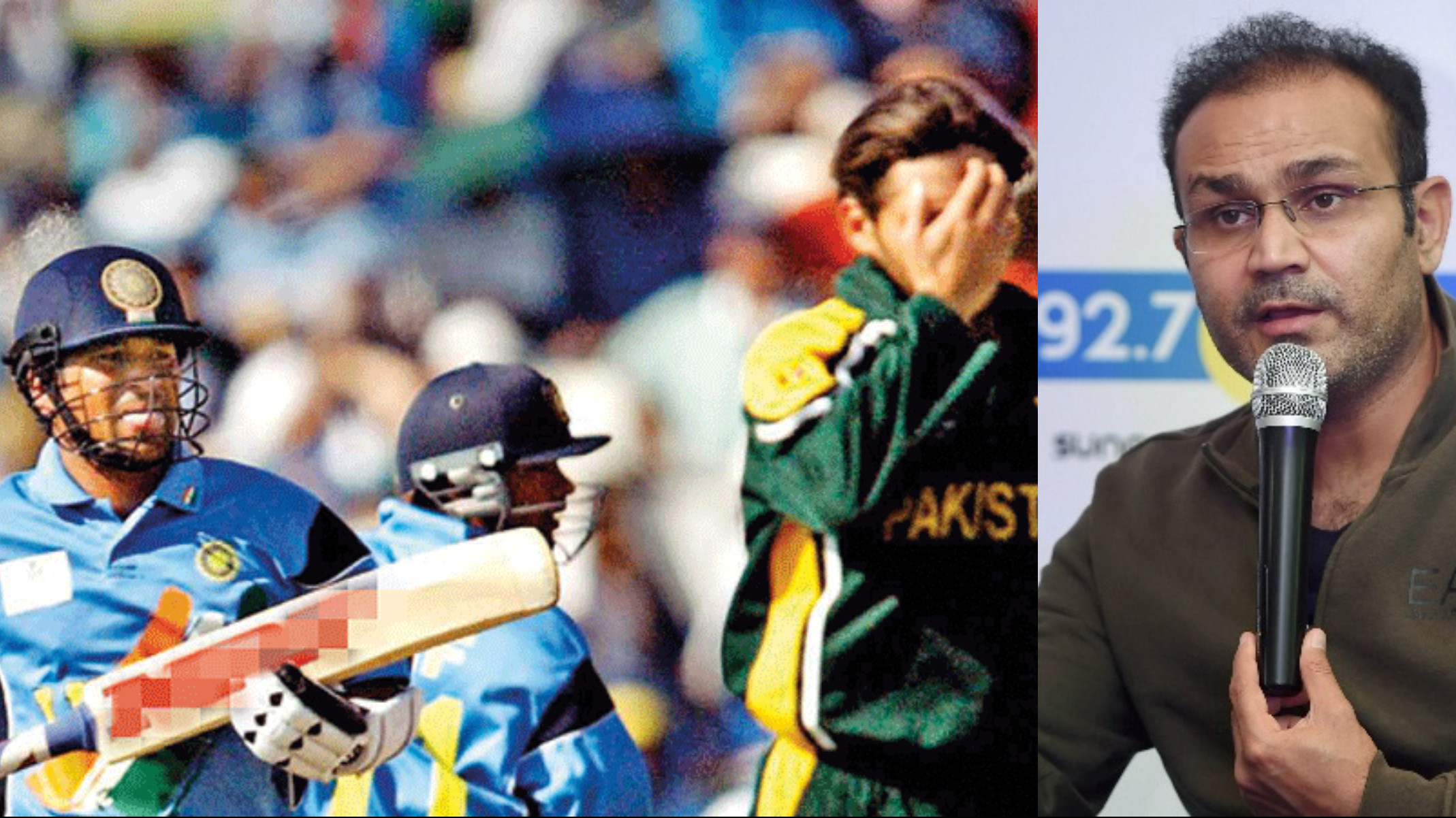 Virender Sehwag says Sachin Tendulkar was abused by Shahid Afridi during 2003 World Cup match
