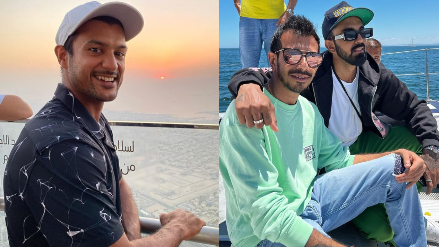 Chahal poses with Rahul in their latest picture; Mayank drops a hilarious comment