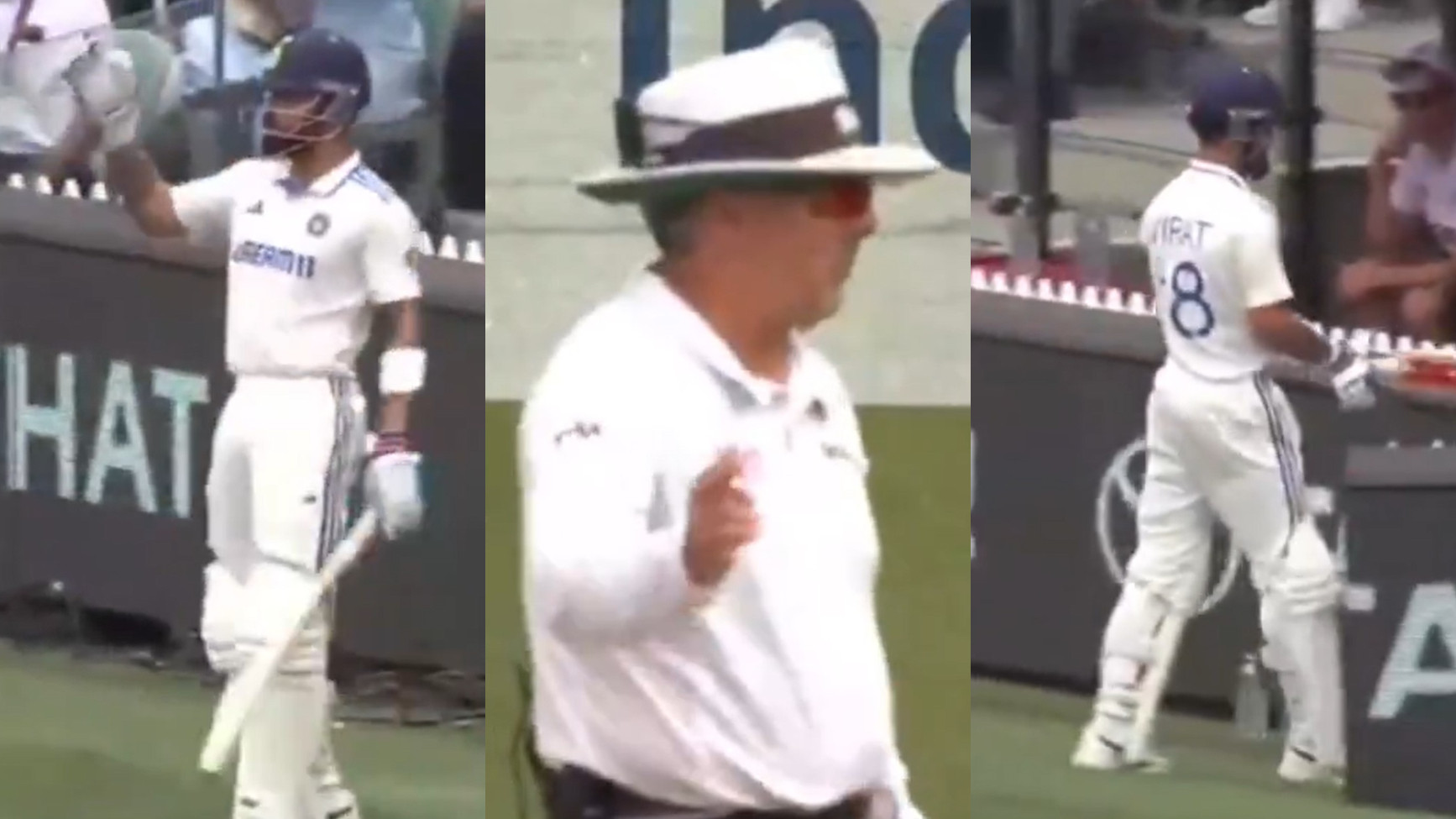 BGT 2024: WATCH- Virat Kohli almost enters the field, sent back after KL Rahul survives caught behind due to no ball