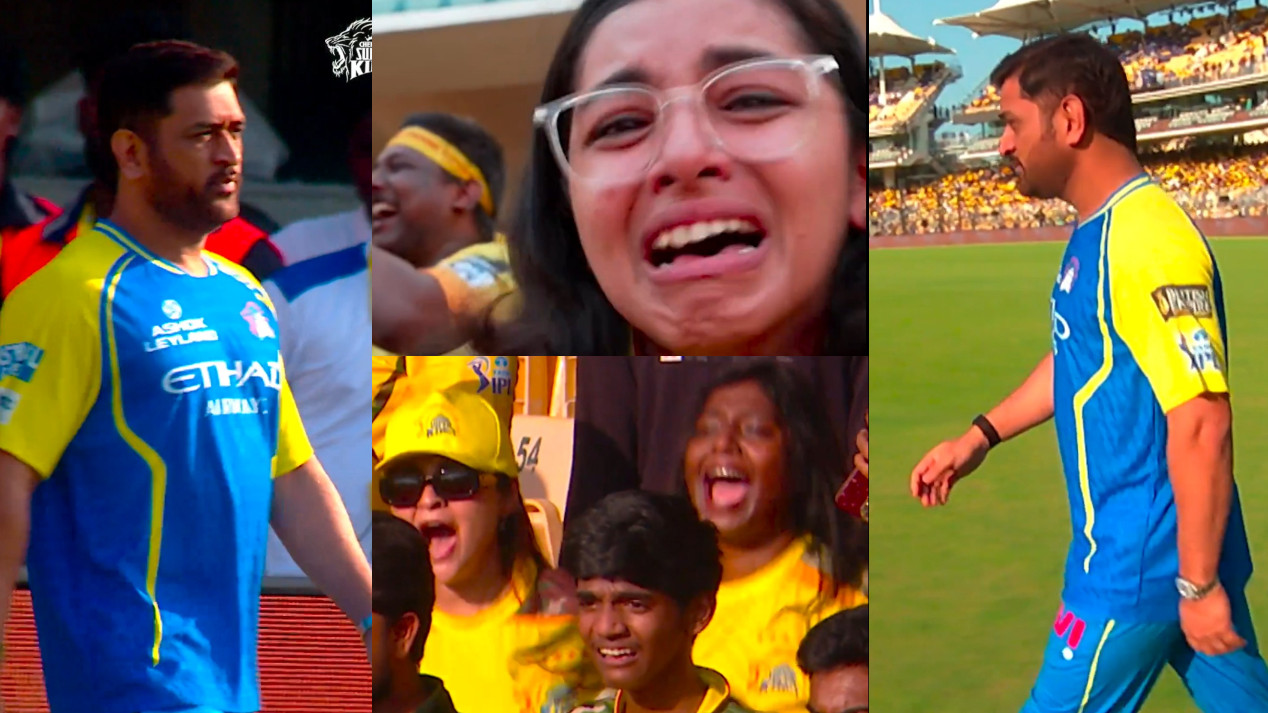 IPL 2026: WATCH- Fans get emotional and cry as MS Dhoni makes entry in Chepauk stadium for CSK’s ‘Roar26’ event