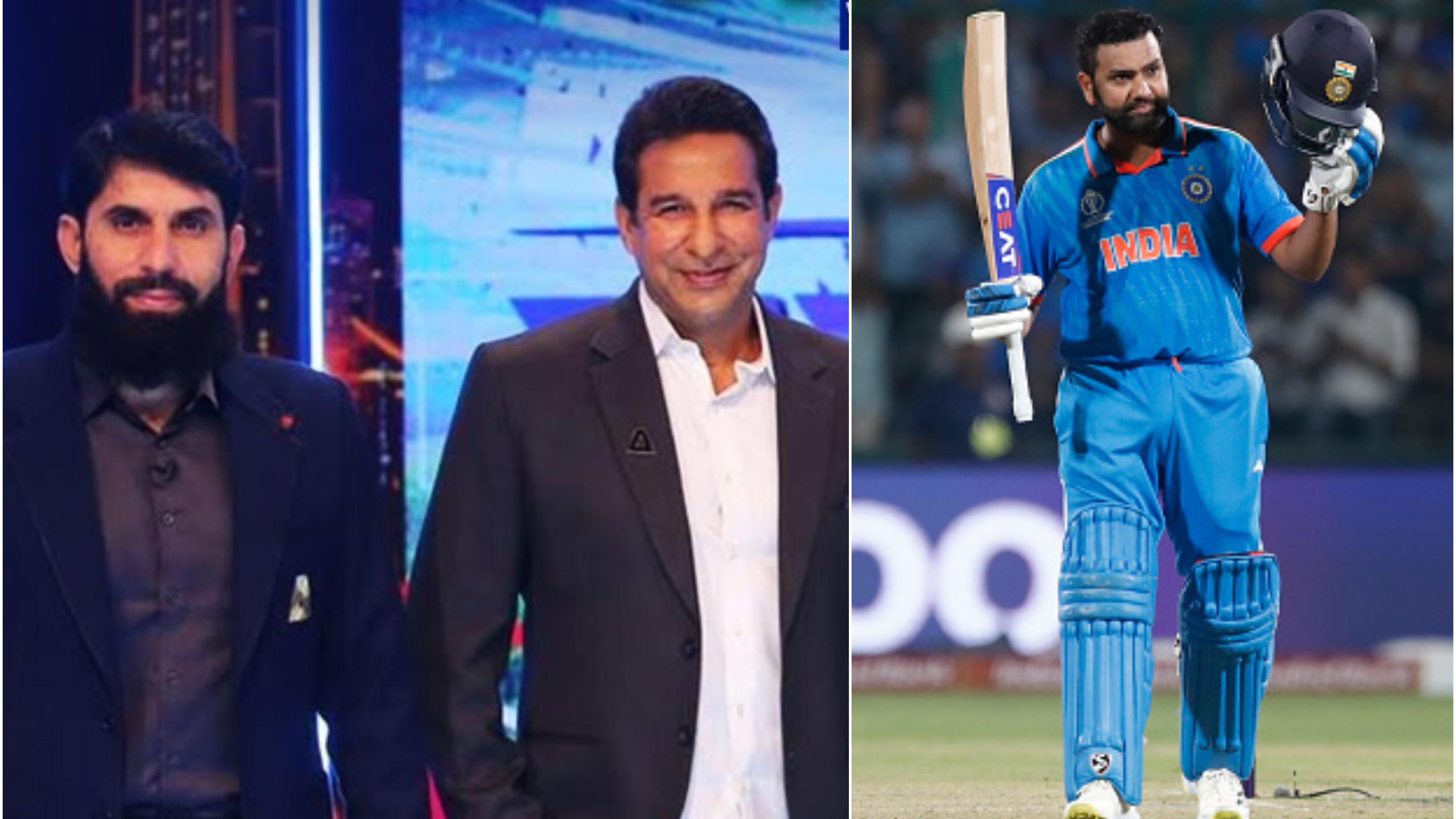 CWC 2023: “It'll be difficult for Pakistan bowlers,” Wasim Akram, Misbah concerned after Rohit Sharma’s display vs Afghanistan