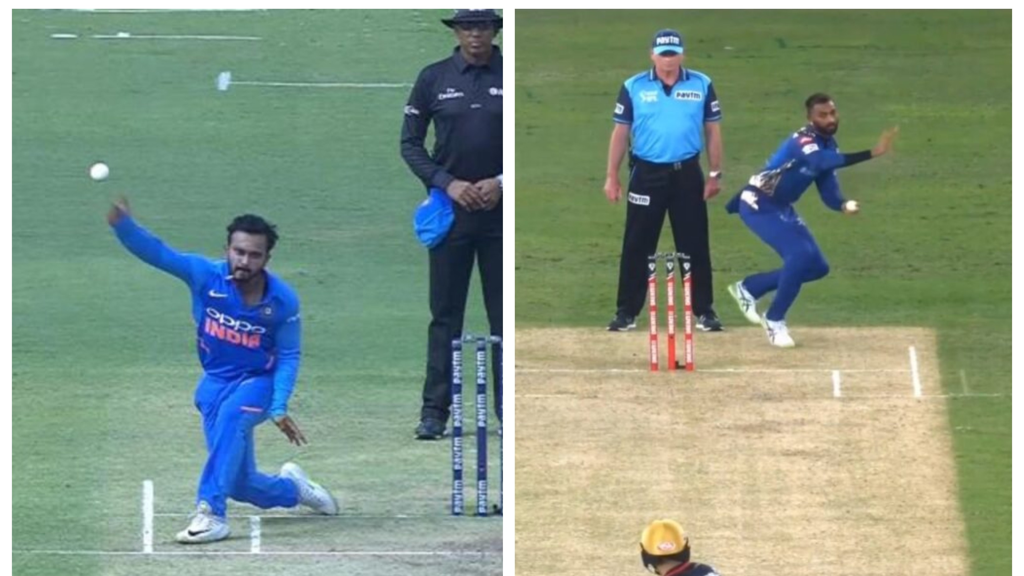 IPL 2020: WATCH – MI’s Krunal Pandya imitates Kedar Jadhav’s bowling action against RCB
