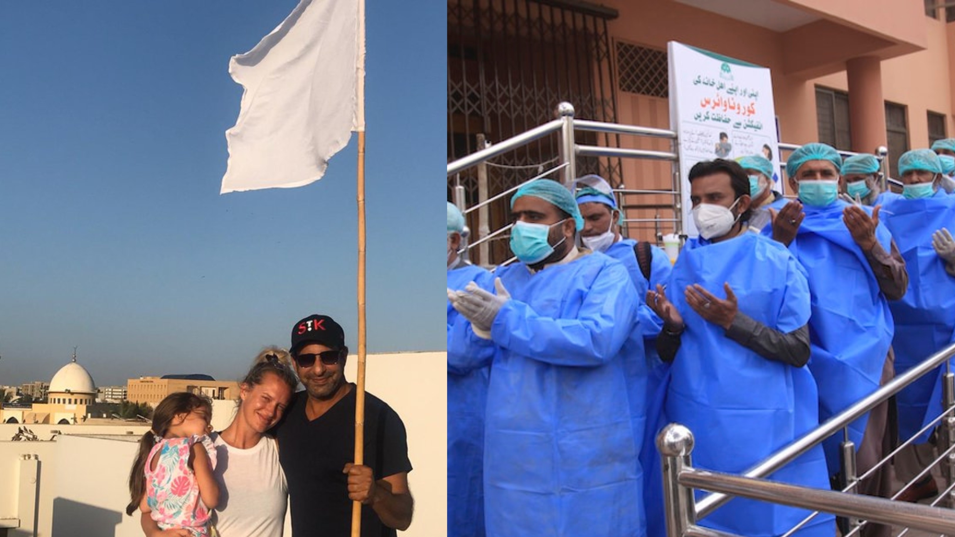 Wasim Akram pays tribute to doctors and paramedic staff fighting Coronavirus crisis in Pakistan