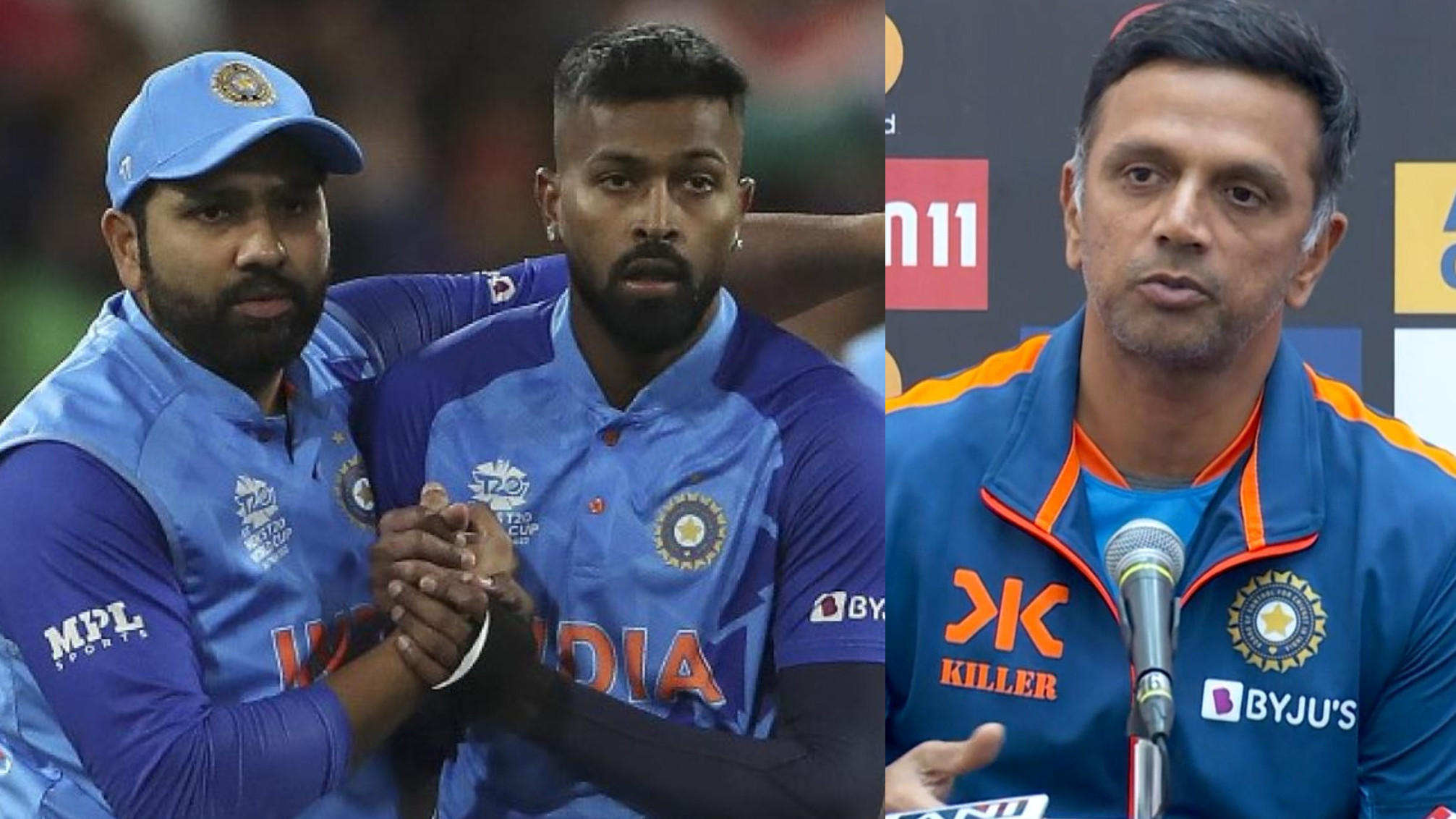 IND v NZ 2023: “You need to ask the selectors”- Rahul Dravid on Indian team adopting split captaincy