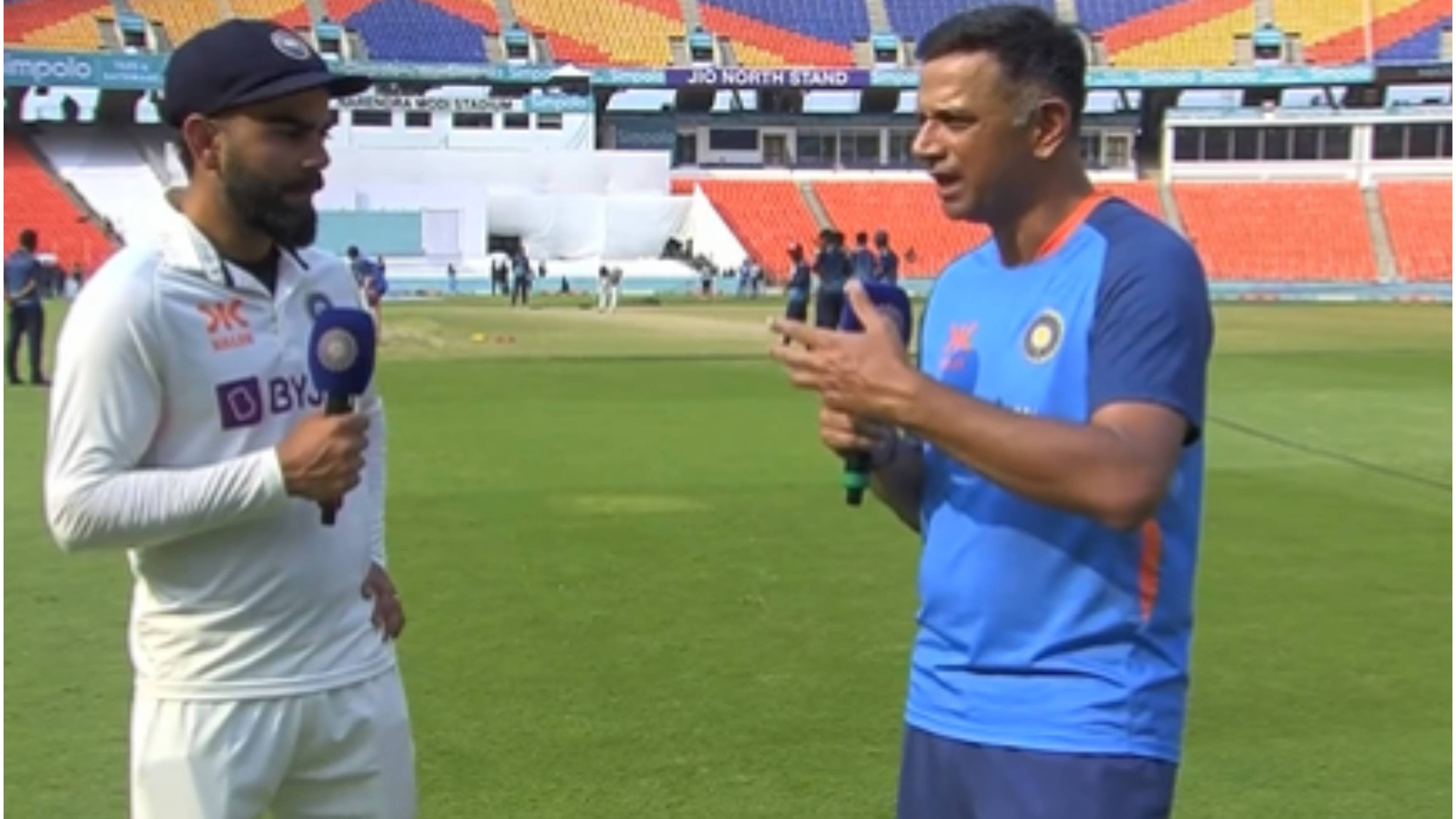 IND v AUS 2023: WATCH – “You made me wait for a long time,” Dravid’s cheeky jibe at Kohli after latter ends Test ton drought