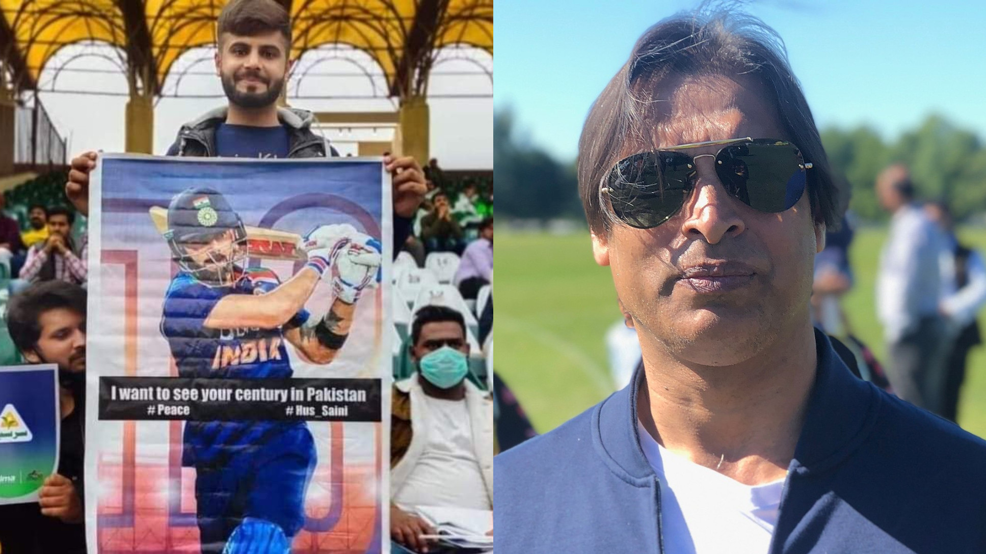 Shoaib Akhtar reacts to Pakistan fan’s viral photo with Virat Kohli's poster during PSL 2022