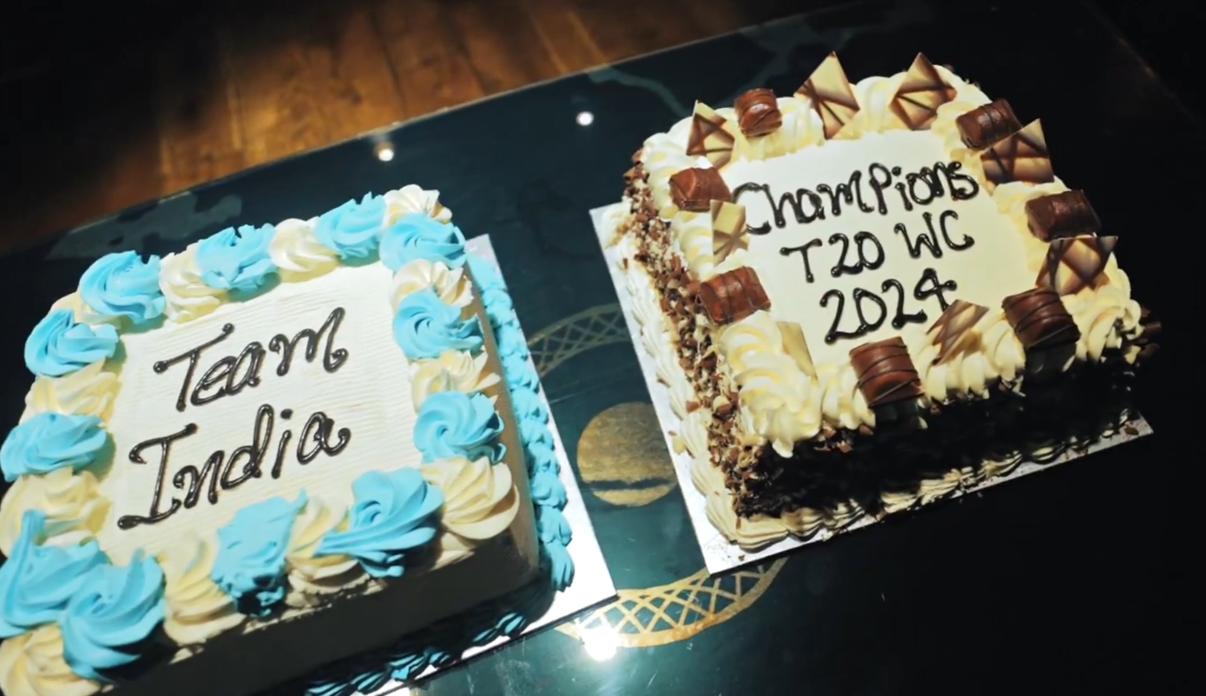 Cakes to celebrate first anniversary of India's T20 World Cup 2024 win | BCCI X
