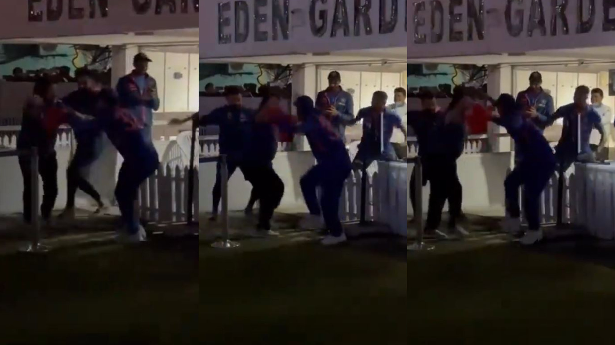 WATCH- Ishan Kishan, Virat Kohli, and Hardik Pandya dancing to beats of a DJ at Eden Gardens