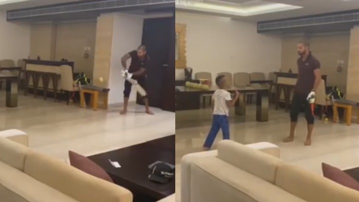 WATCH - Shikhar Dhawan and Zoravar get into a face-off in Quarantine Premier League 