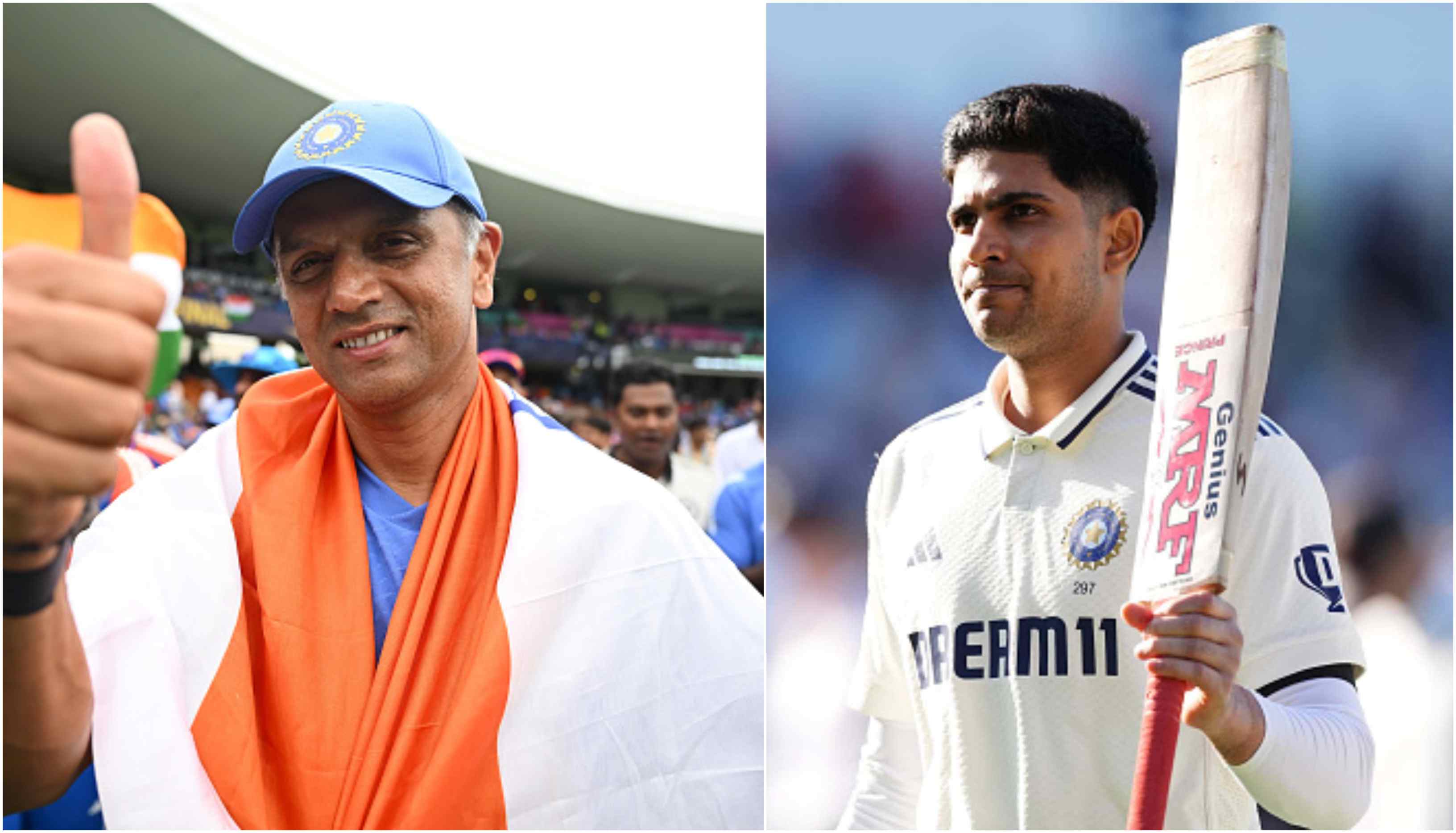 Rahul Dravid and Shubman Gill | Getty