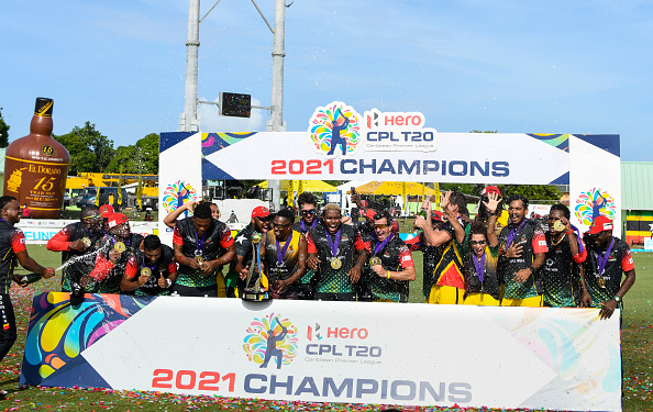 CPL 2021 winners St Kitts & Nevis Patriots | Getty