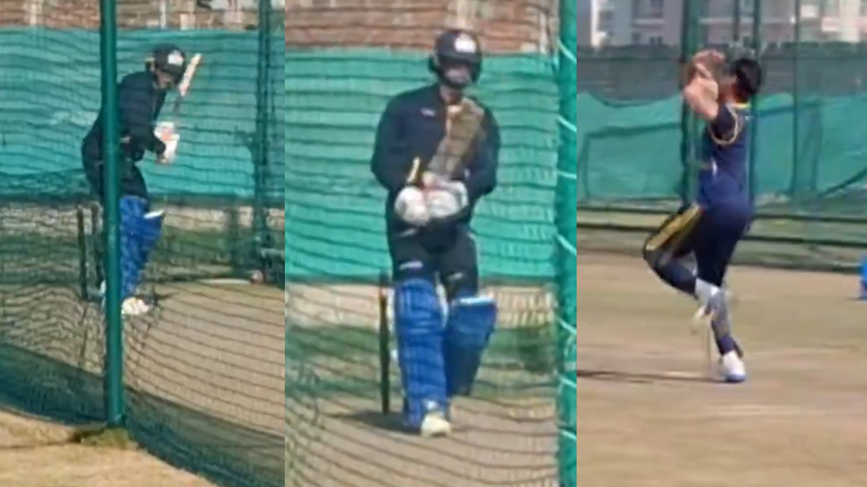 WATCH- Abhishek Sharma trains in nets after joining Punjab squad for upcoming VHT 2025-26 matches