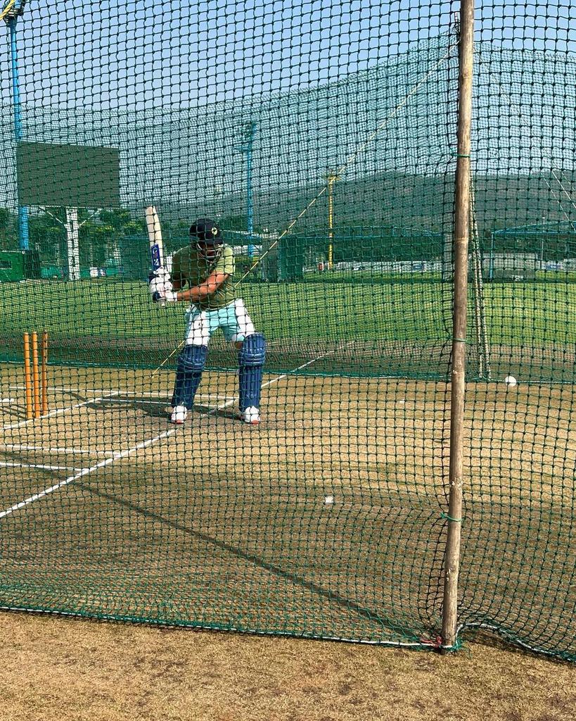 Rohit Sharma at the nets | Twitter 
