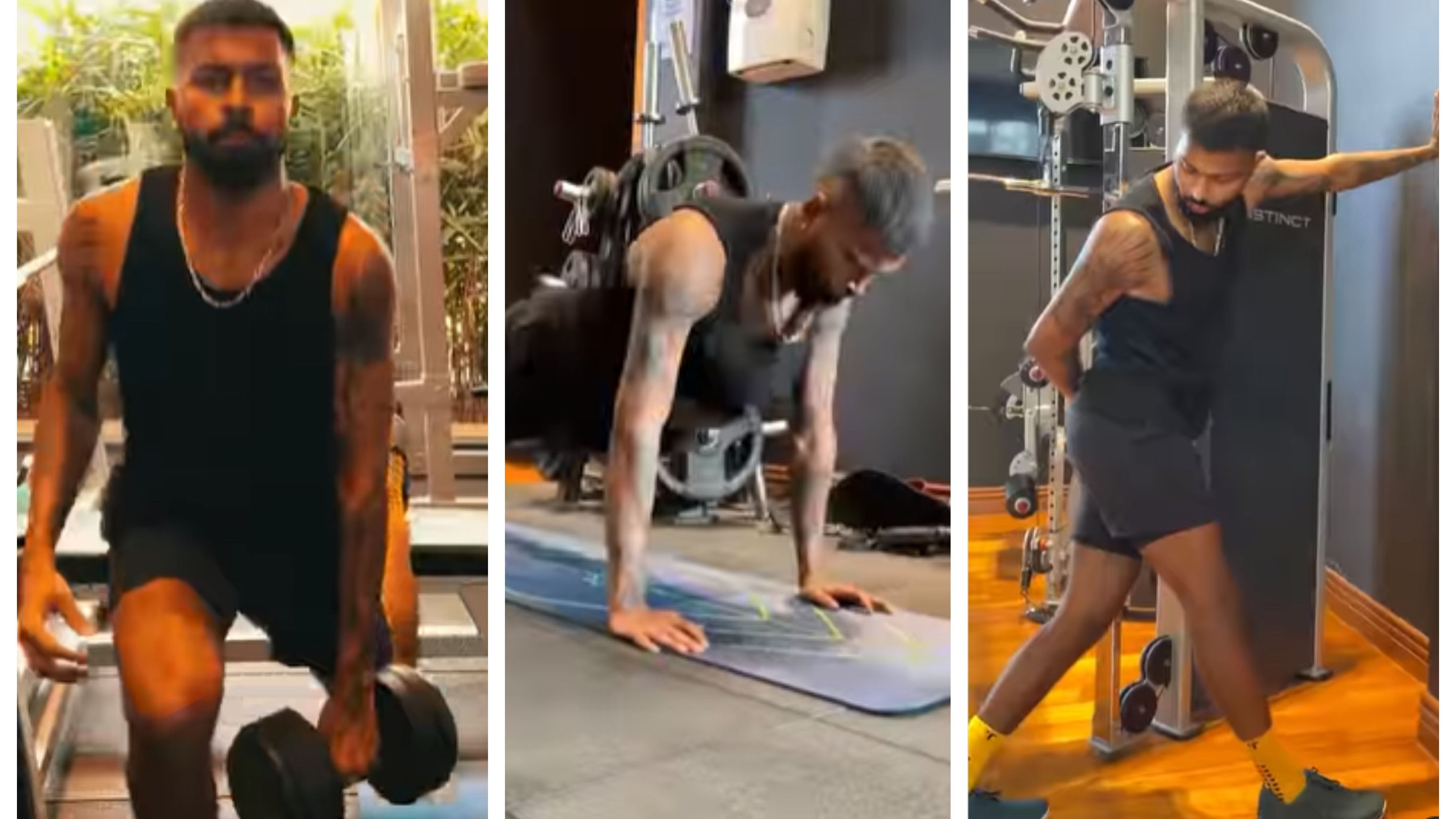 Watch Hardik Pandya’s Intense Workout In The Gym To Restore Full Fitness