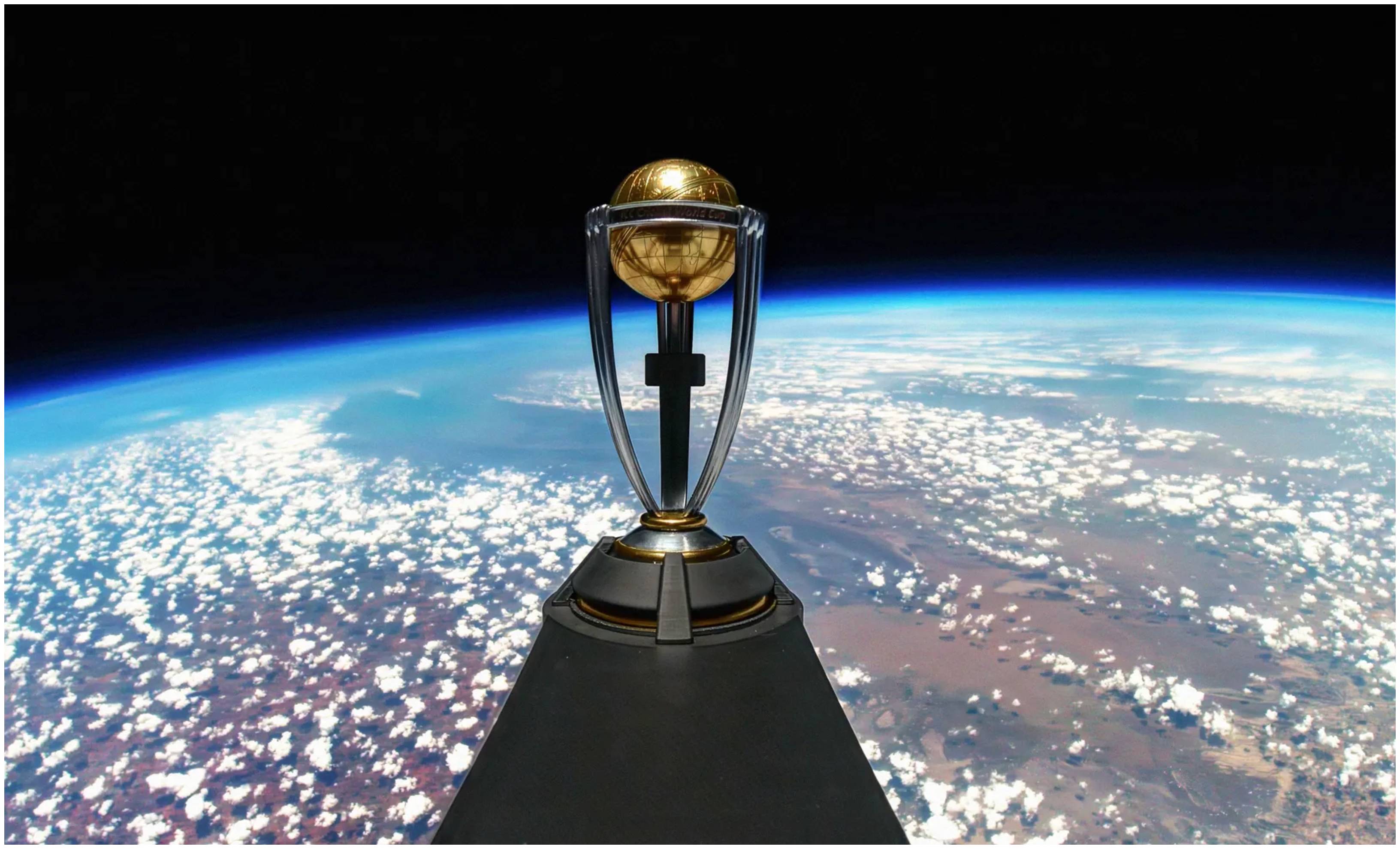 The World Cup trophy has been launched into the stratosphere | ICC