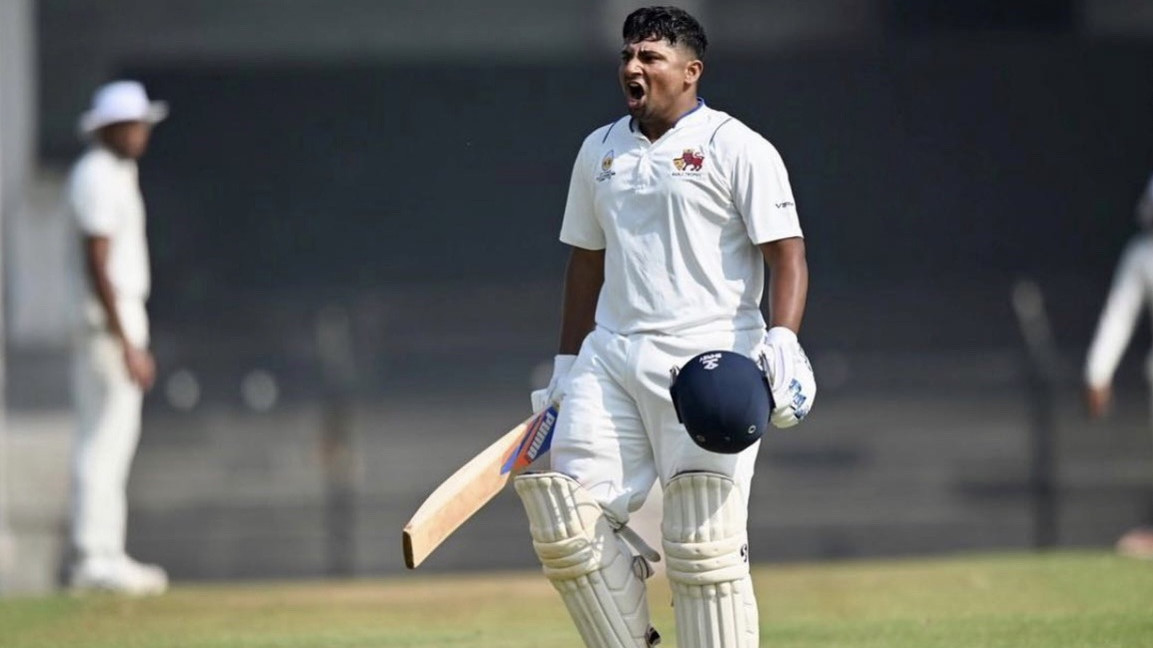 Ranji Trophy 2022-23: WATCH – “Come on boys, come on,” Sarfaraz Khan's animated celebration after reaching his century