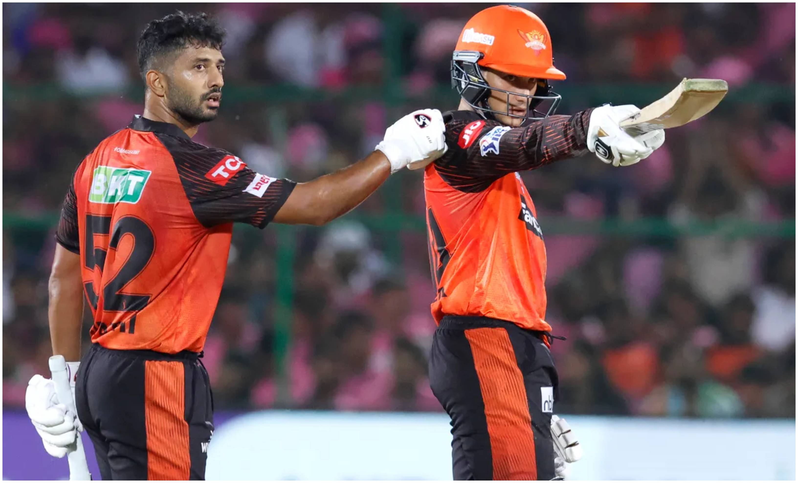 Abhishek Sharma and Rahul Tripathi led the foundation of SRH's successful chase | BCCI-IPL