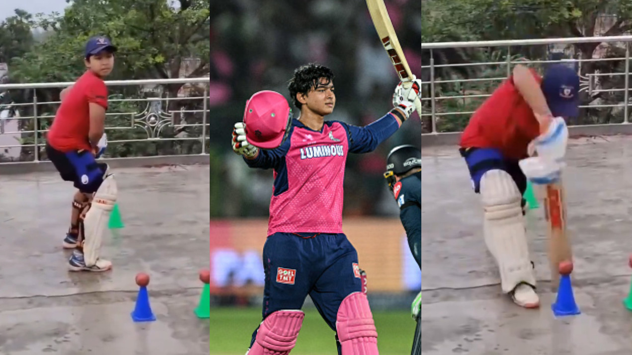IPL 2025: WATCH- Vaibhav Suryavanshi practices on terrace of his house during Covid lockdown in 2021