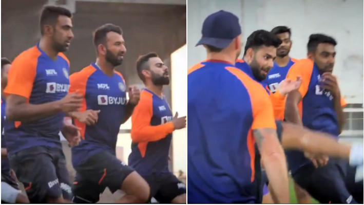 IND v ENG 2021: WATCH - Team India regroups after quarantine; enjoys a game of 'footvolley'