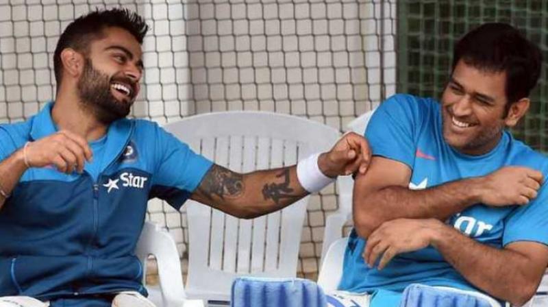 Virat Kohli and MS Dhoni 