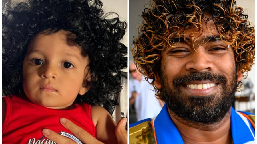 Hardik Pandya's son gets Lasith Malinga's look as the Sri Lankan turns 38
