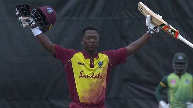 Sherfane Rutherford slammed 134*