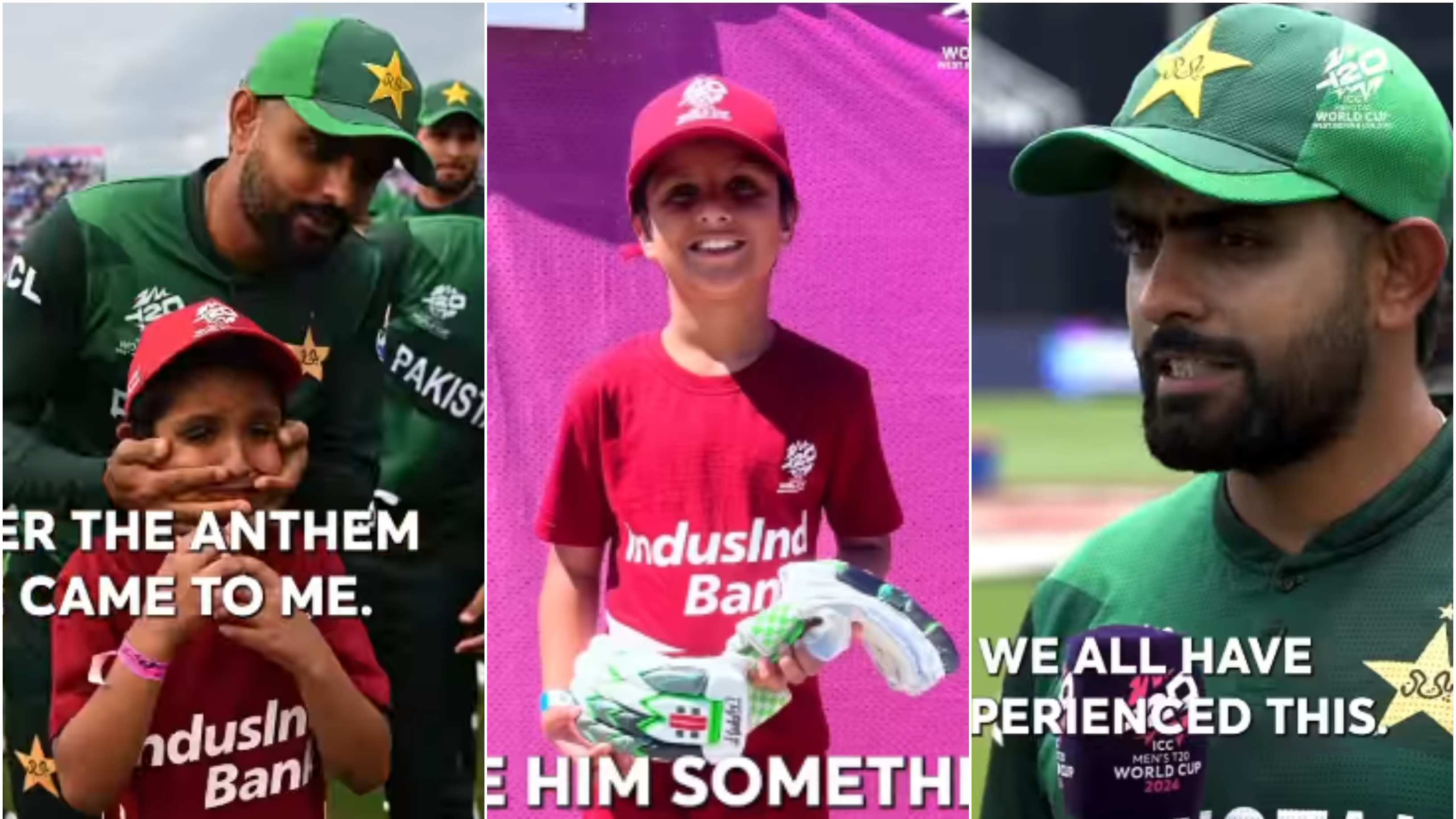 WATCH: Babar Azam gifts his gloves to crying fan; reveals how the young boy caught his attention during IND v PAK match