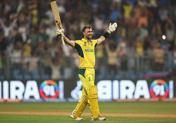 Glenn Maxwell celebrates his double century | Getty Images