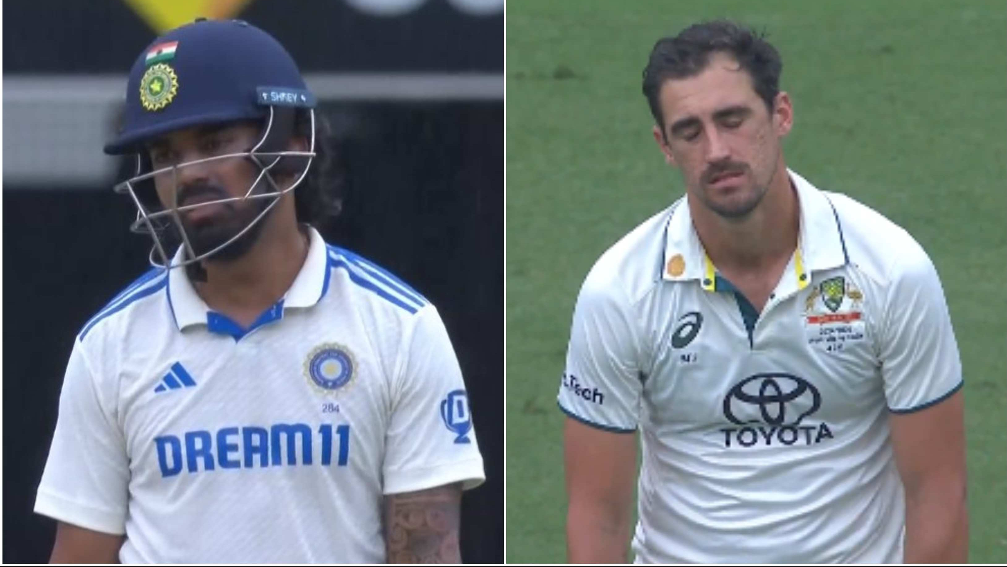 BGT 2024: WATCH – KL Rahul, Mitchell Starc visibly frustrated after 5th rain interruption on Day 3 of Gabba Test