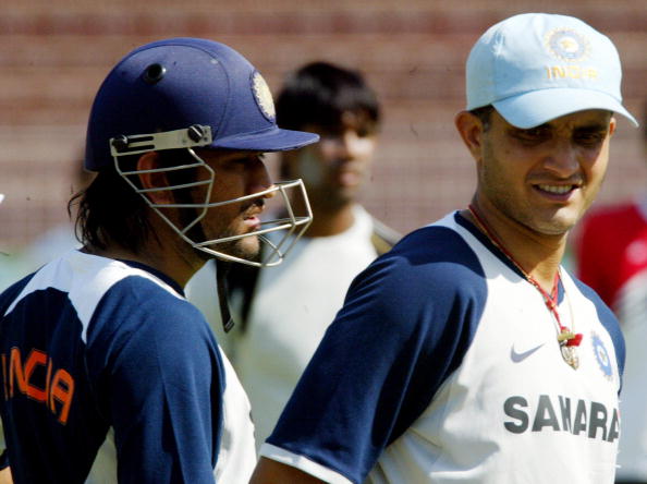 MS Dhoni and Sourav Ganguly | GETTY