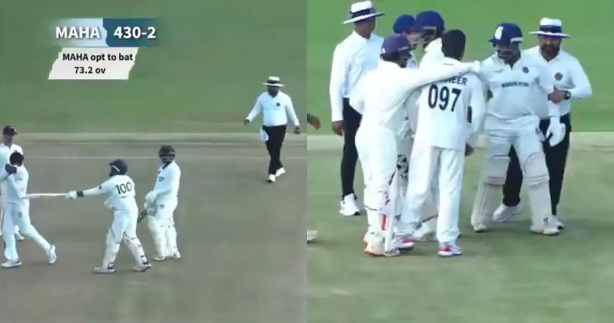 Prithvi Shaw and Musheer Khan clash | X