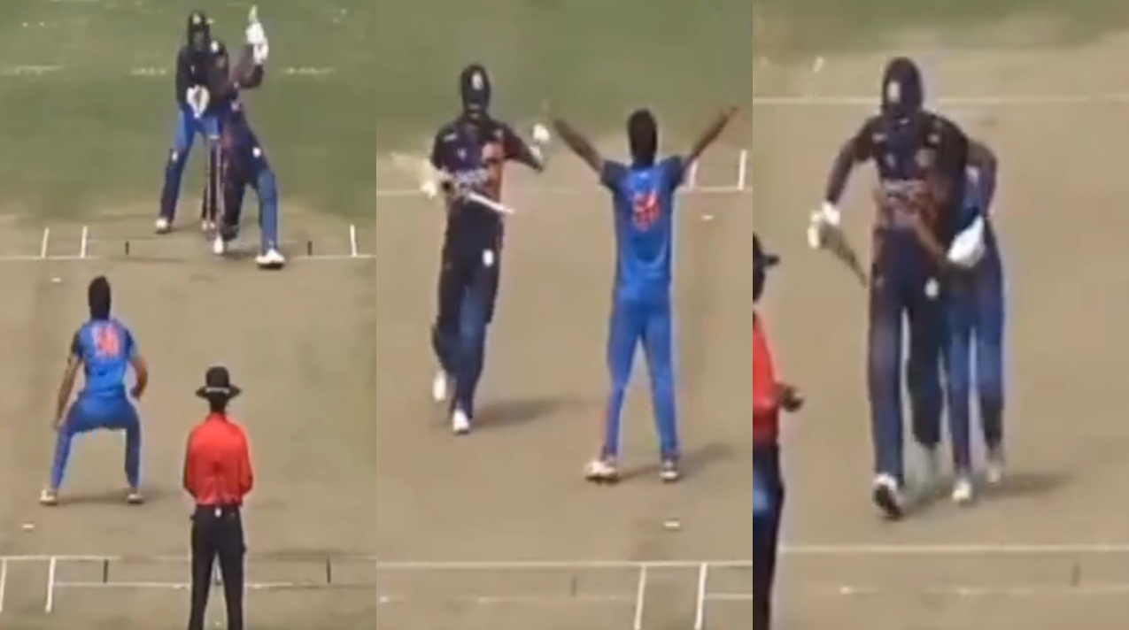 Hardik Pandya hugged Ravi Bishnoi after being dismissed by the spinner | X