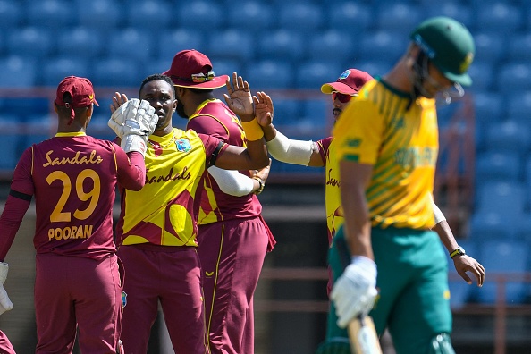 Kieron Pollard hailed his bowlers performance in the third T20I | Getty Images