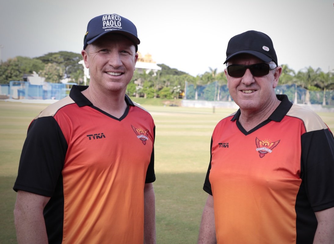 SRH coaches Brad Haddin and Trevor Bayliss | SRH Twitter