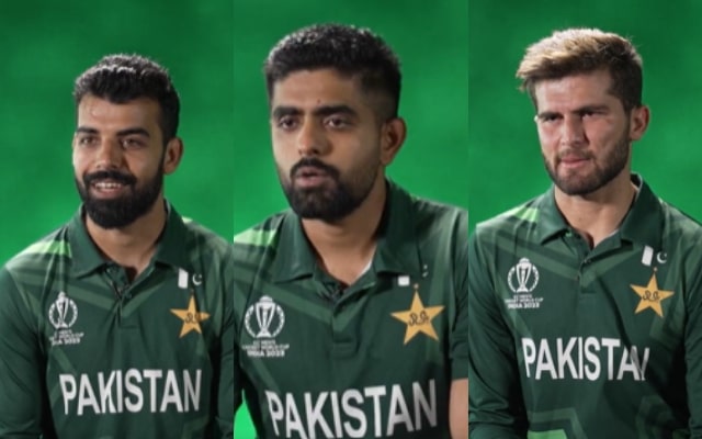 Shadab Khan, Babar Azam and Shaheen Afridi | X