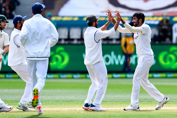 Bumrah celebrates getting Steve Smith's wicket | Getty