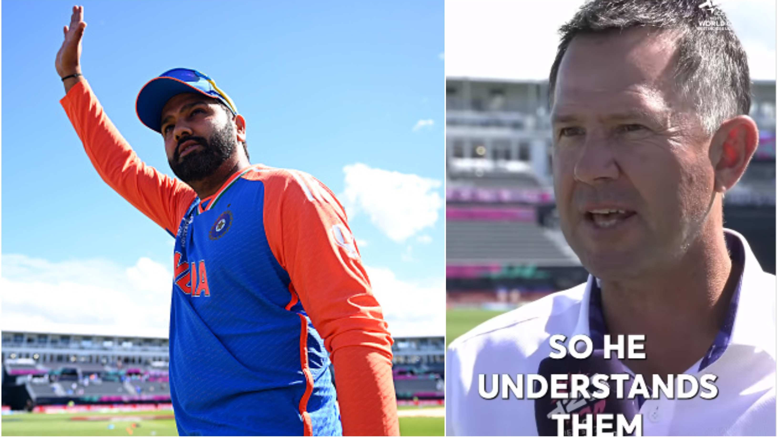 WATCH: Ricky Ponting hails Rohit Sharma's 'outstanding captaincy' in India's win over Pakistan while defending 119