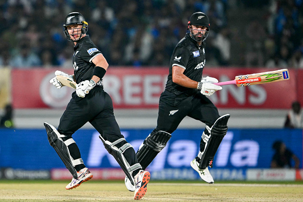 Daryl Mitchell and Will Young starred with the bat in New Zealand's win | Getty