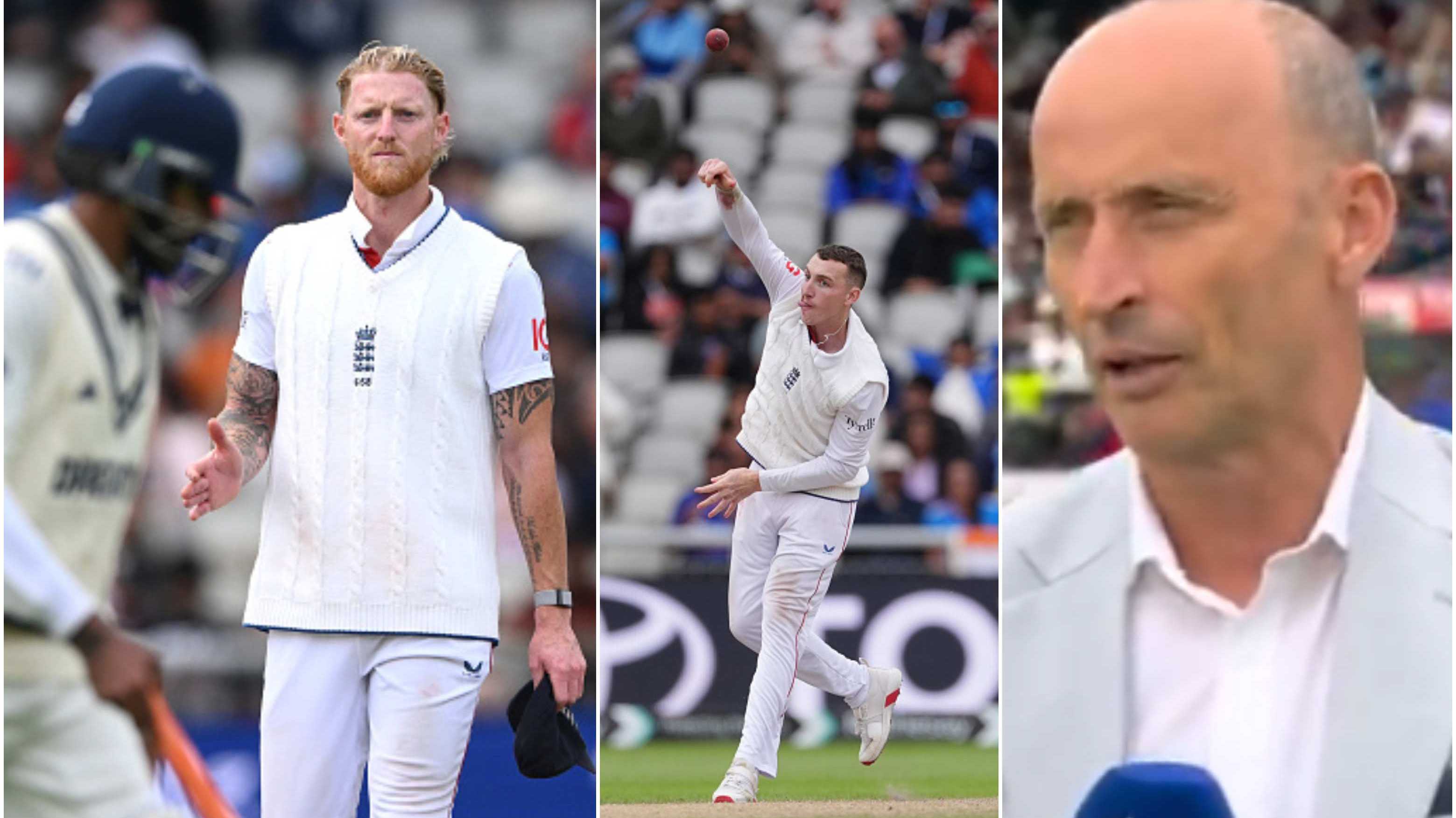 ENG v IND 2025: WATCH - Hussain slams Stokes’ ‘silly’ call to bowl Brook with Jadeja, Sundar approaching tons in 4th Test