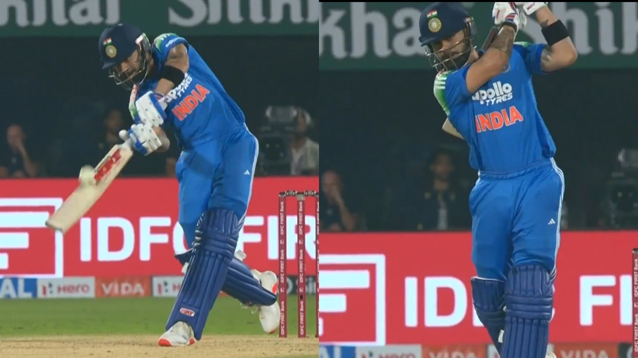 Virat Kohli's no-look six | BCCI X
