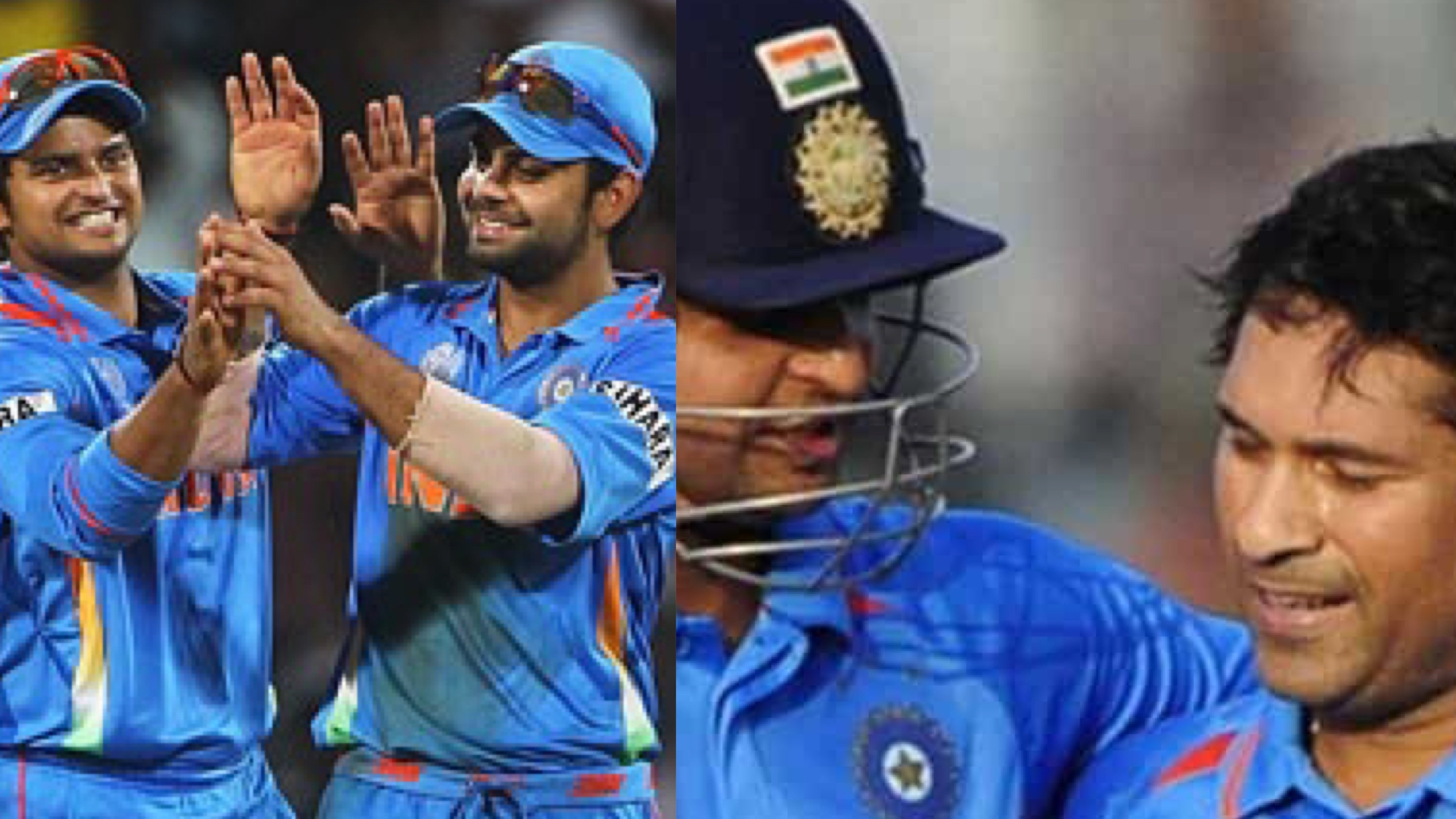 Indian cricketers congratulate Suresh Raina after he calls time on his international career