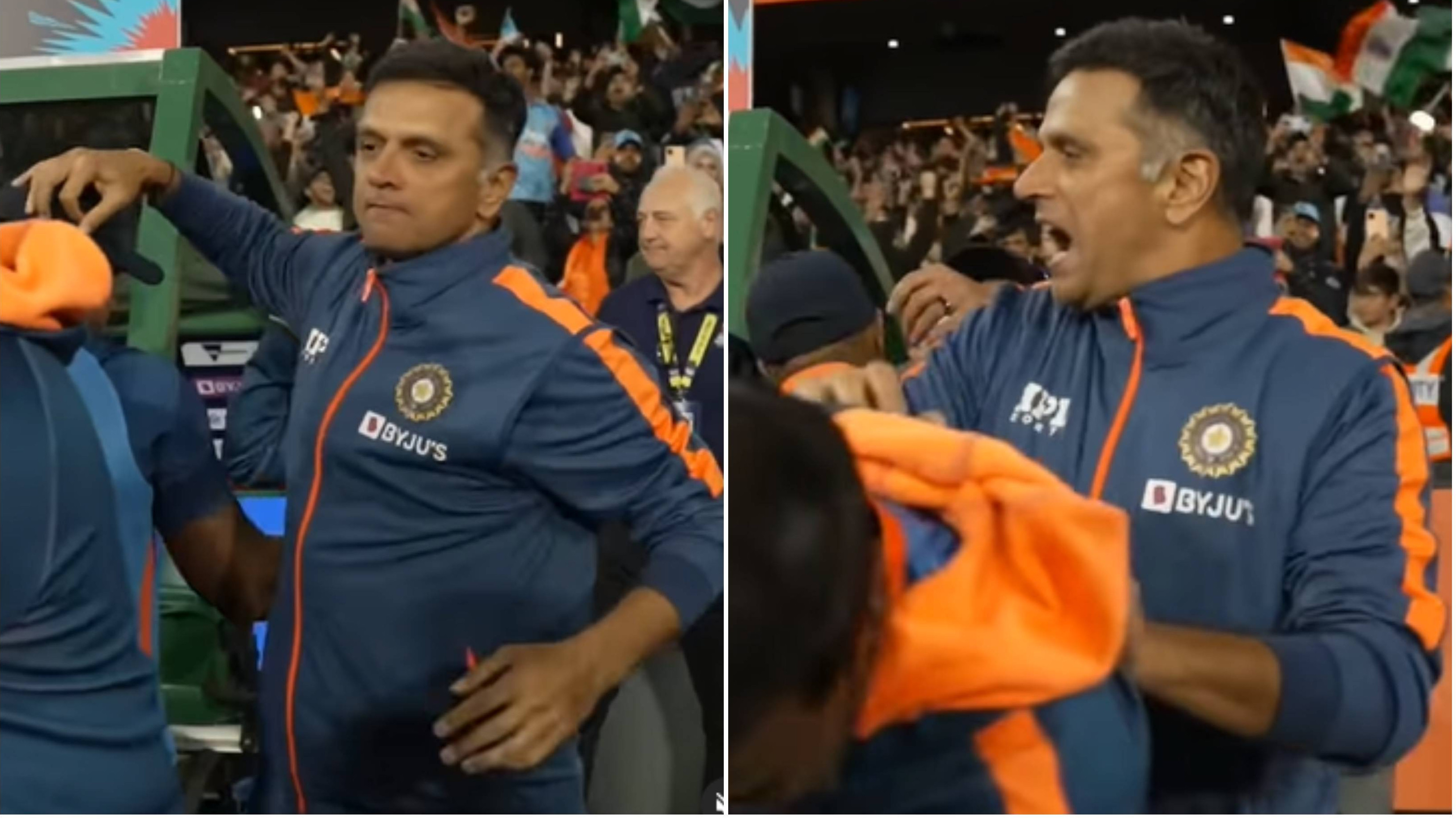 T20 World Cup 2022: WATCH – Rahul Dravid’s animated celebration after India’s nail-biting win over Pakistan at MCG